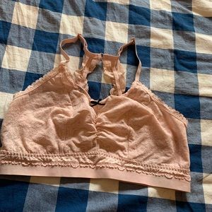 Cacique 18/20 Stretch Lace Bralette Strappy Back